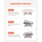 4 Pack 8 Qt Chafing Dish Buffet Set, Catering Warmer with Pans and Stand